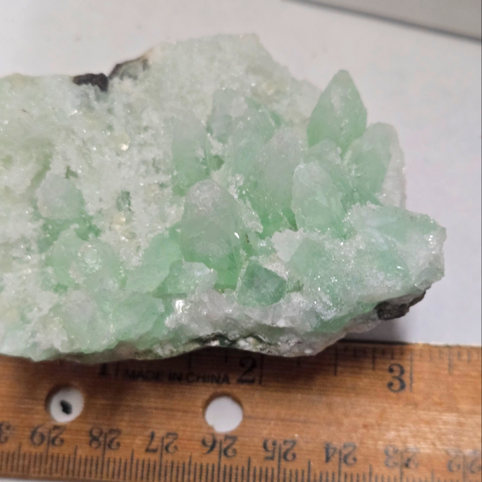 Green Apophyllite Crystal Cluster